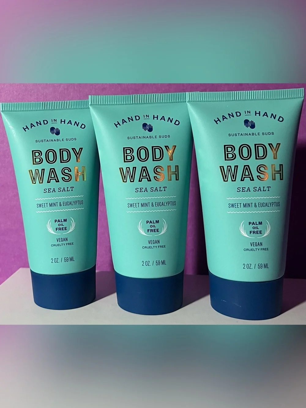 Sea Salt Body Wash - Sweet Mint & Eucalyptus   3/$14